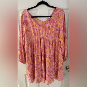 ROMANTIC GYPSY LONG SLEEVE MINI DRESS SIZE XL